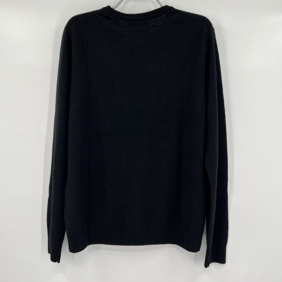 Quince Women’s Black Mongolian Cashmere Crew Neck Sweater sz XS NWT Soft - Picture 3 of 5